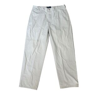 Polo Ralph Lauren Chino Pants Khaki Classic Fit‎ Mens 36x34 Casual Relaxed Fit